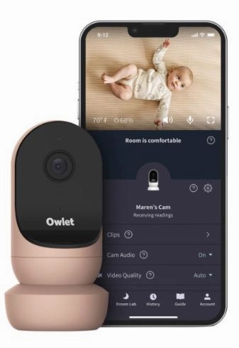 Owlet Cam 2 Wi-Fi Smart Baby Monitor with 1080p Full HD Video