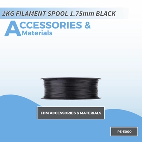 PicoSTEM 1KG FILAMENT SPOOL 1.75mm BLACK PLA  