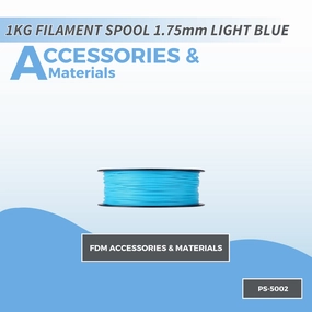 PicoSTEM 1KG FILAMENT SPOOL 1.75mm LIGHT BLUE PLA  