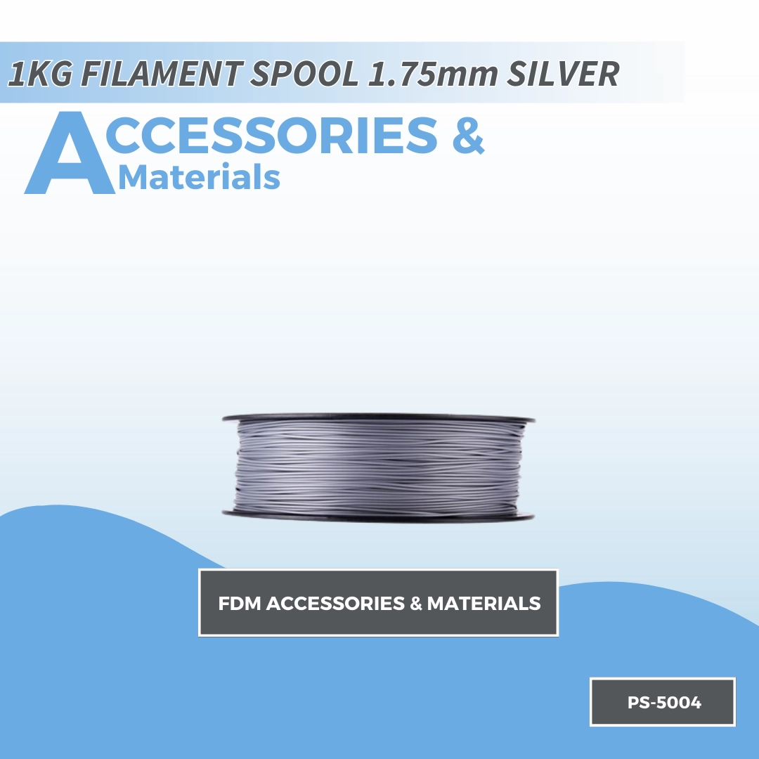 PicoSTEM 1KG FILAMENT SPOOL 1.75mm SILVER PLA  