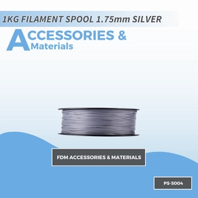 PicoSTEM 1KG FILAMENT SPOOL 1.75mm SILVER PLA  