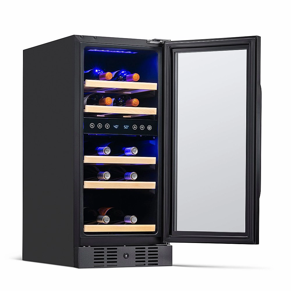 REFURB Newair Built-In Dual Zone Wine Cooler w/ Beech Wood Shelves. 29 Bottles