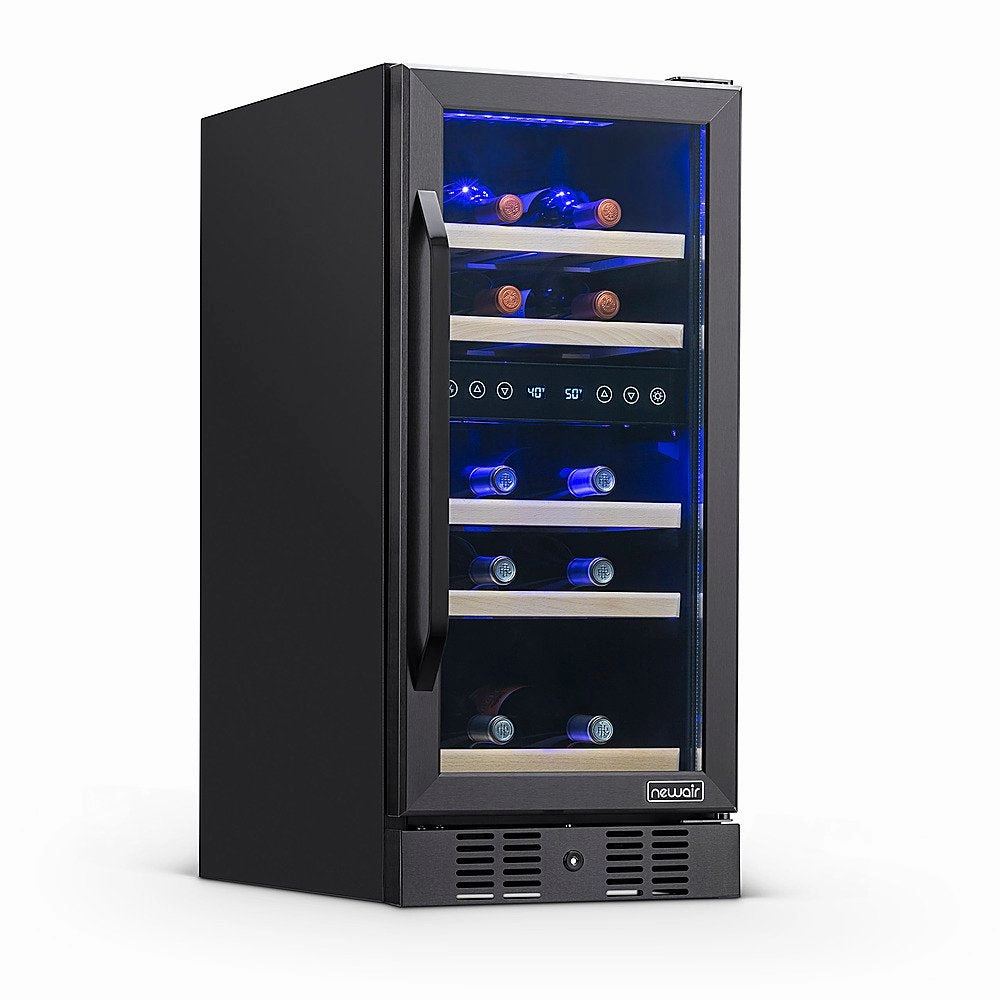 REFURB Newair Built-In Dual Zone Wine Cooler w/ Beech Wood Shelves. 29 Bottles