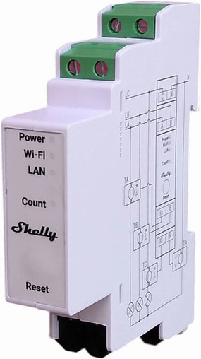 Shelly Pro 3EM-400 (with 3x 400A clamps)