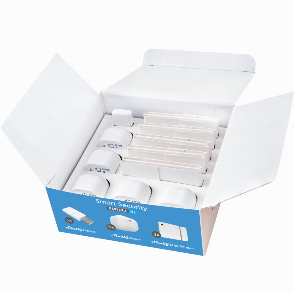 Shelly Smart Security Bundle XL - Bluetooth based - works standalone
