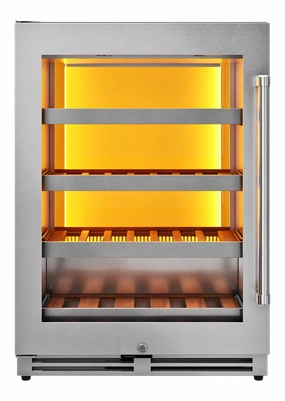 Thor Kitchen TWC24UL-LH - 24 Inch Single Zone Wine Cooler. 45 Wine Bottle Capacity Left Swing