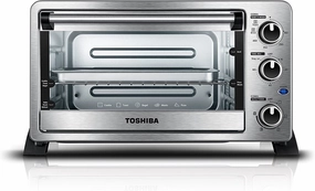 Toshiba MC25CEY-SS 6-Slice Convection Toaster Oven. Stainless Steel