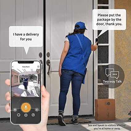 Toucan 1 Wireless Battery Powered Video Doorbell   1 Wireless Battery Powered Camera 6500 mAh Bundle