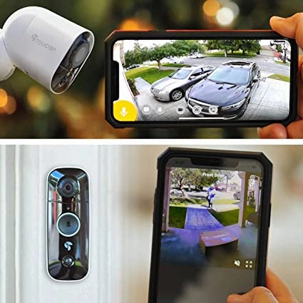 Toucan Security Floodlight Camera   Wireless Video Doorbell Bundle