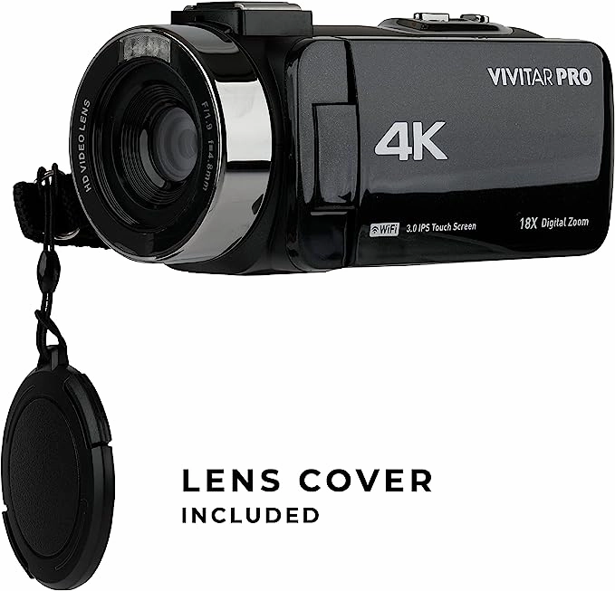 Vivitar 4K Camcorder w/ 3 Rotational LCD