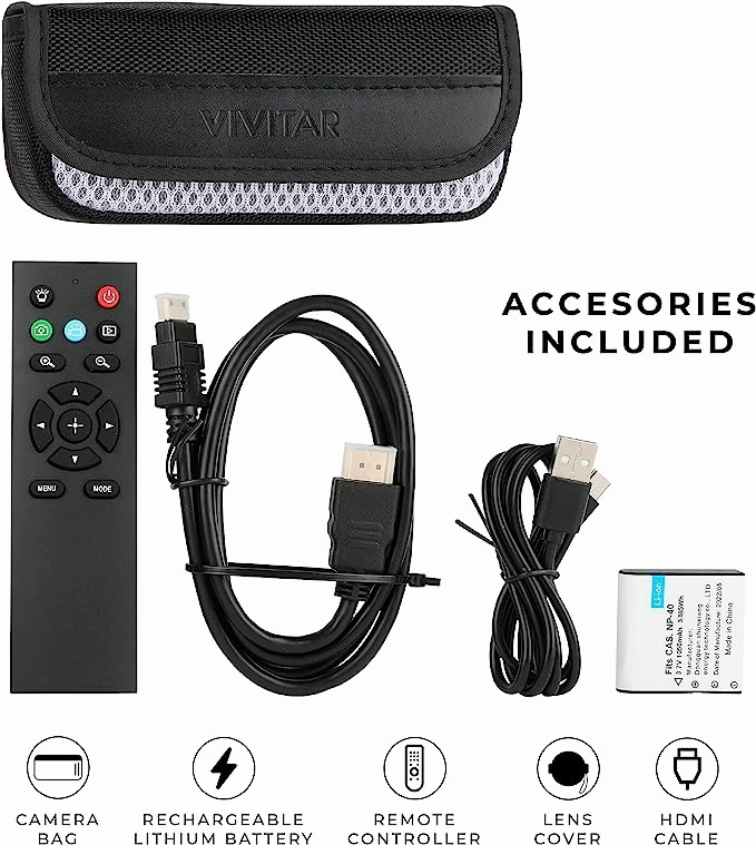 Vivitar 4K Camcorder w/ 3 Rotational LCD