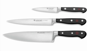 WSTHOF Classic 3-Piece Chef's Knife Set. Black - Knife
