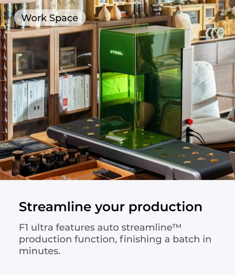 XTool F1 Ultra   Conveyor